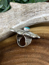 Mandy Oval Turquoise Concho Ring