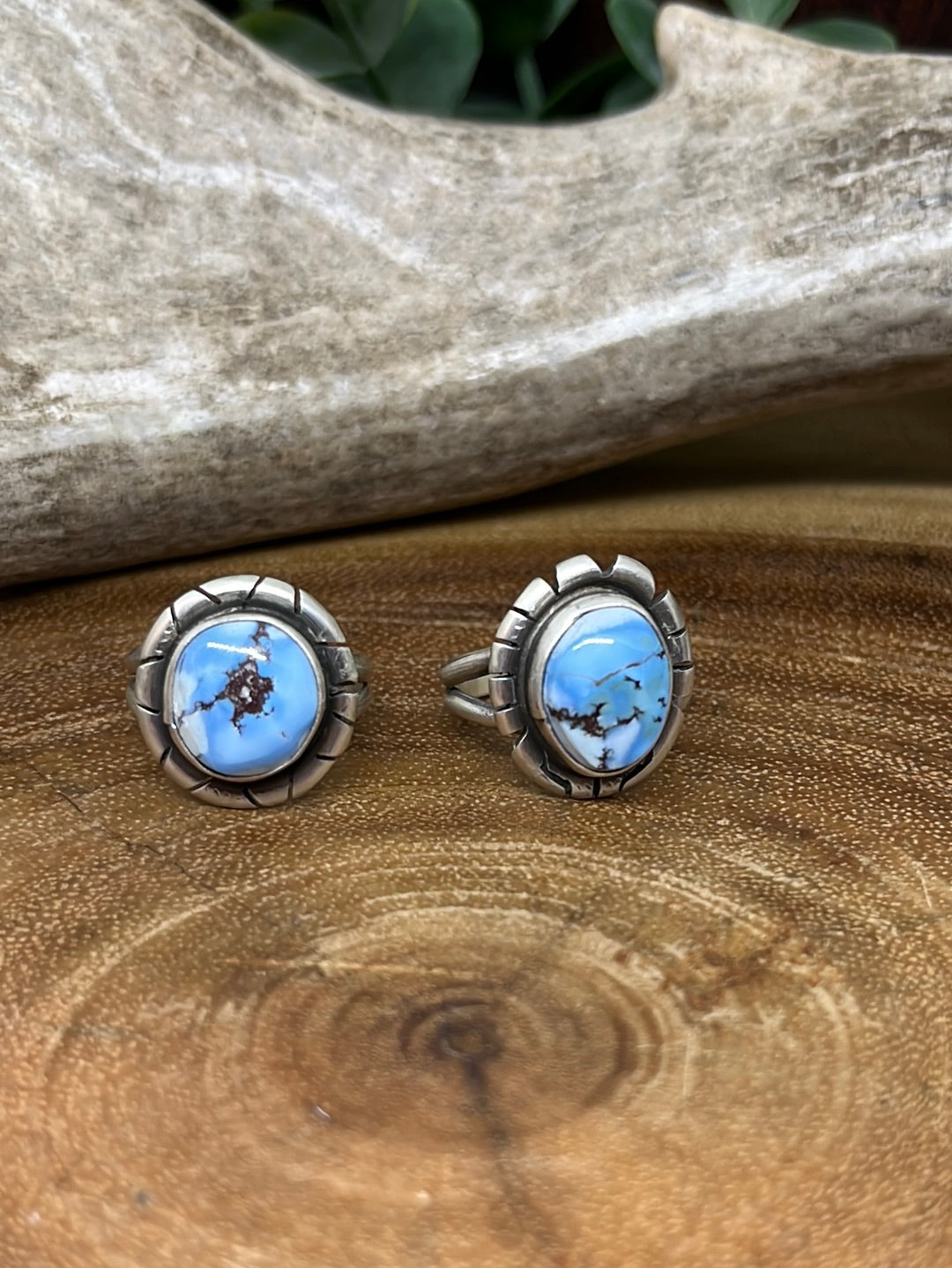 Jericho Sterling Framed Golden Hills Turquoise Ring