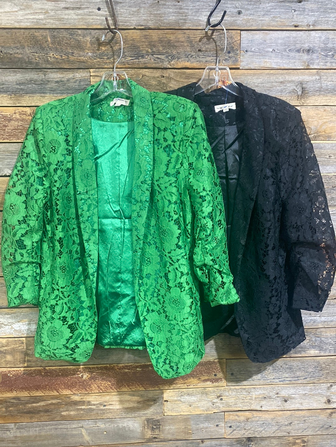 Megan Fitted Lace Blazer