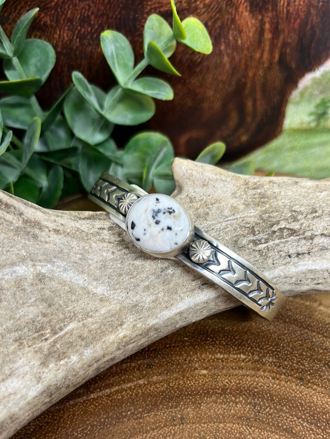 Mia Sterling White Buffalo Cuff