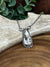 White Buffalo Bronze Pendant Necklace