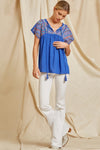 Easy Breezy Embroidered Top