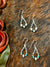 Trudy Varied Navajo Pearl Teardrop Earrings With Bead Detail - 1.25'