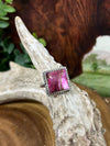 Pink Mojave Turquoise Square Ring