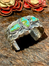 Paisley Sonoran Gold Turquoise Sterling Cuff