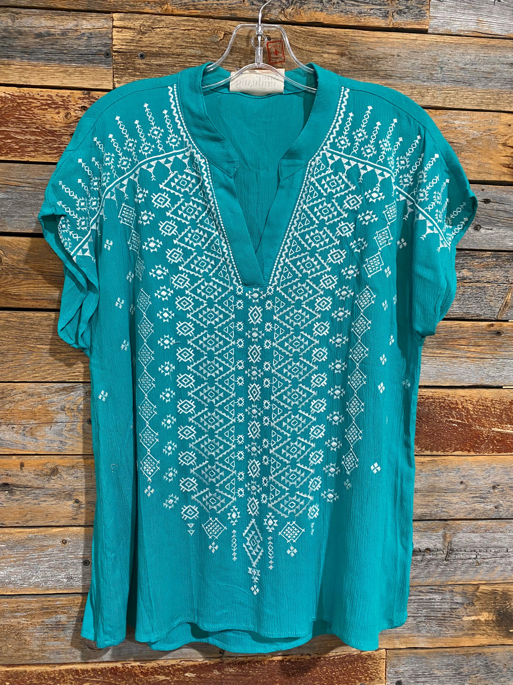 Deb Dolman Embroidered Top
