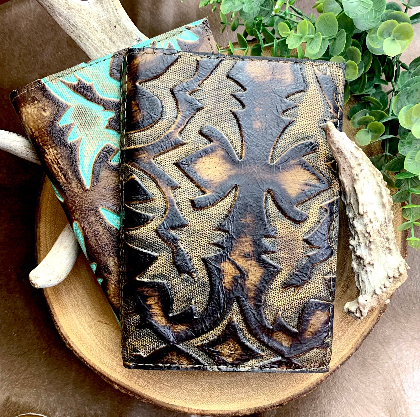 Vaquero Leather Notebook - Tooled Leather