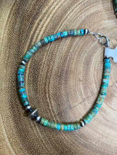 Water's Edge Navajo & Turquoise Bead Bracelet