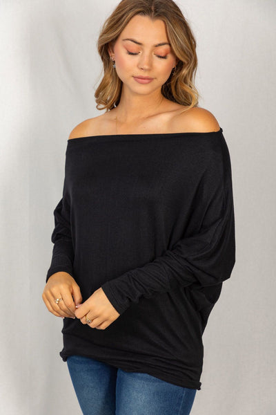 Off the Shoulder Tunic Top