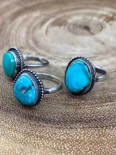 Juniper Single Stone Sierra Nevada Turquoise Ring