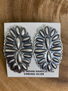 Nora Oval Concho Sterling Earrings