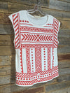Embroidered Chic Knit Tank