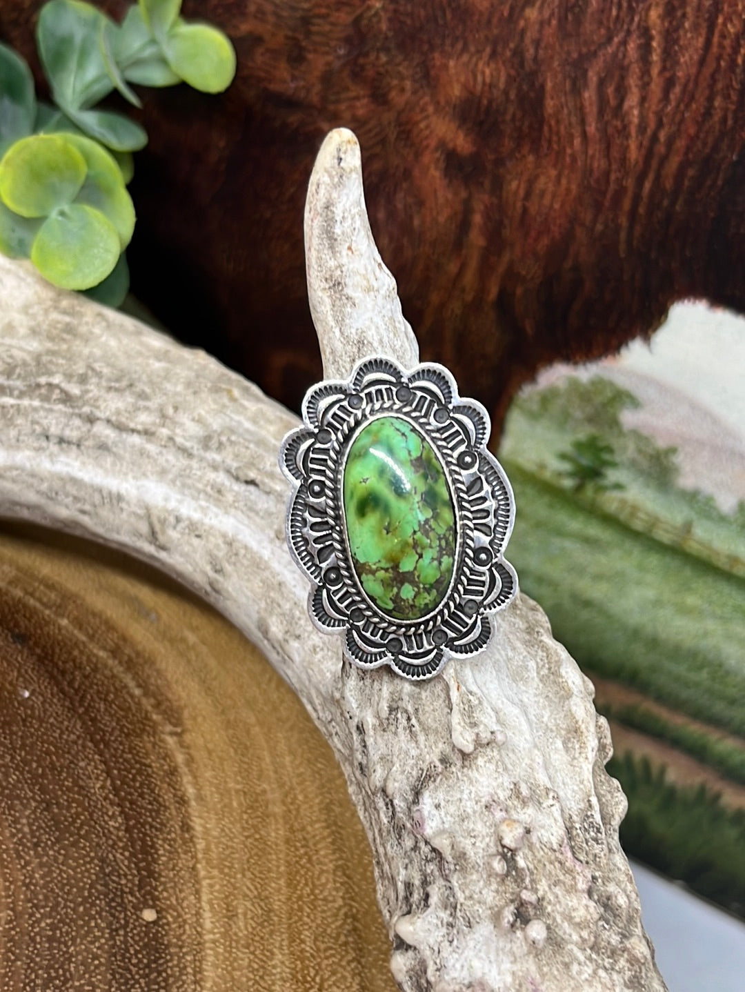 Baird Sterling Framed Autumn Creek Adjustable Ring