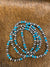Villa 5mm Navajo Pearl Stretch Bracelet with Turquoise & Stamped Beads