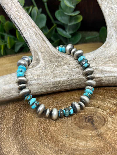 Whitney Navajo Pearl & Turquoise Bracelet