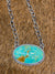 Seaside Roped Oval Turquoise Chain Necklace