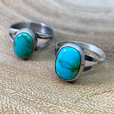 Ames Sterling Oval Sonoran Gold Turquoise Ring