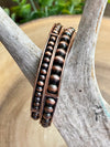 Stacked Bead Stretch Bracelet - Copper