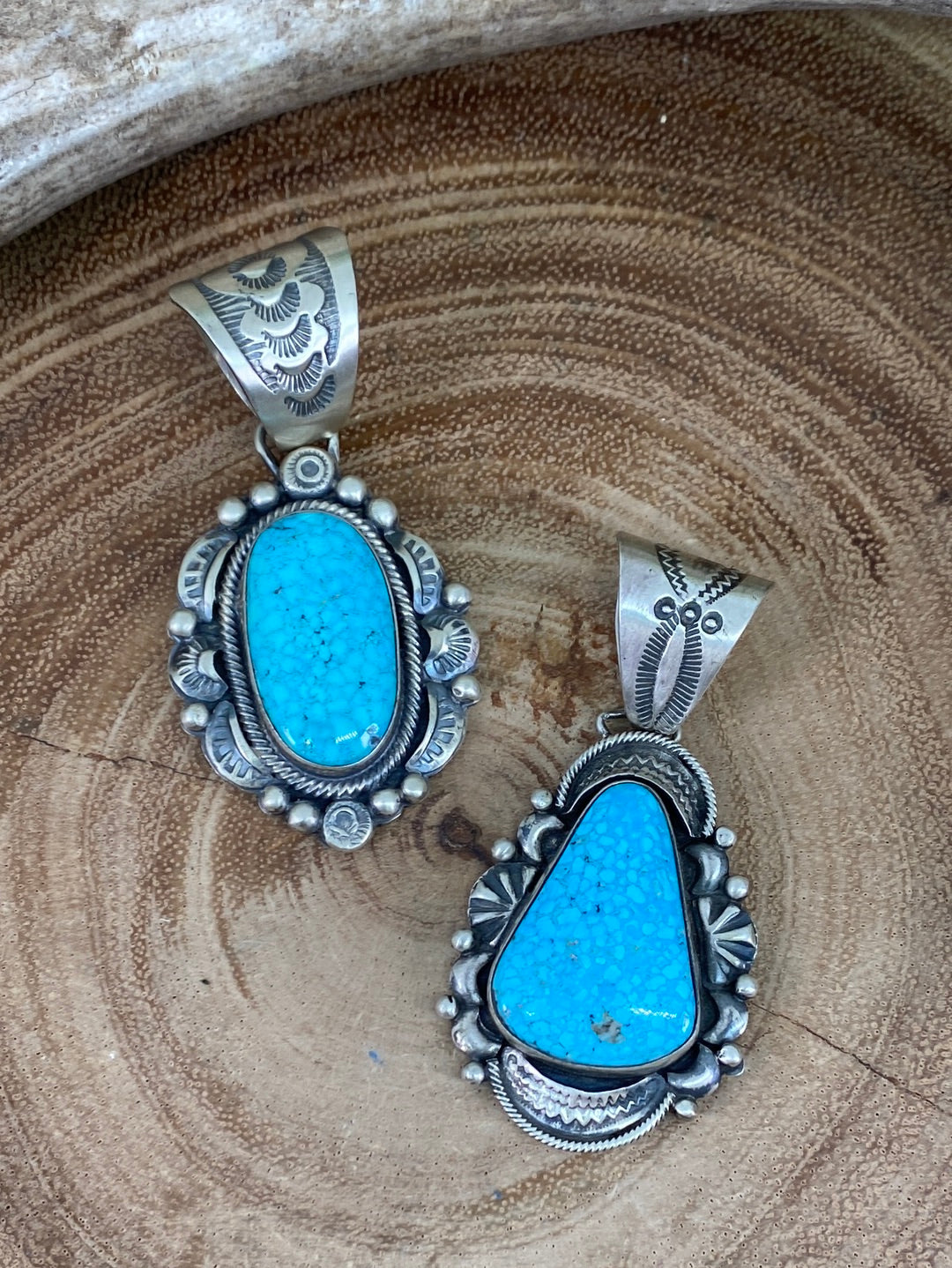 Francesca Sterling Framed Kingman Turquoise Pendant
