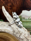 Delphi Sterling White Buffalo Adjustable Ring
