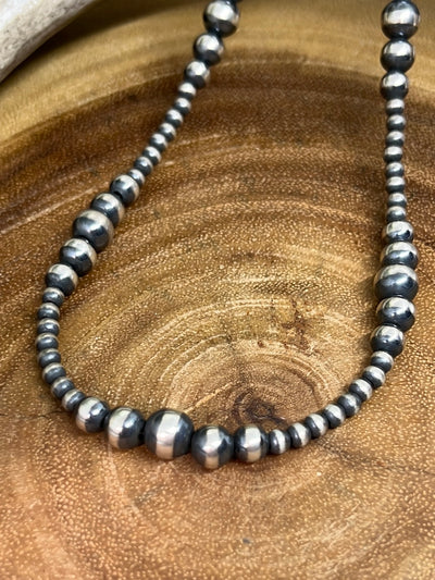 4mm Navajo Pearl Necklace with Varied Beads