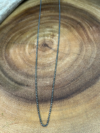 1mm BB Navajo Pearl Necklace 20-30"
