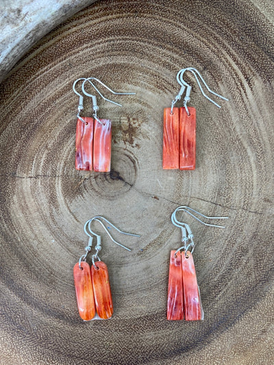 Jackie Spiny Oyster Dangle Earrings