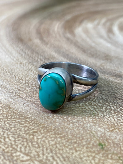 Ames Sterling Oval Sonoran Gold Turquoise Ring