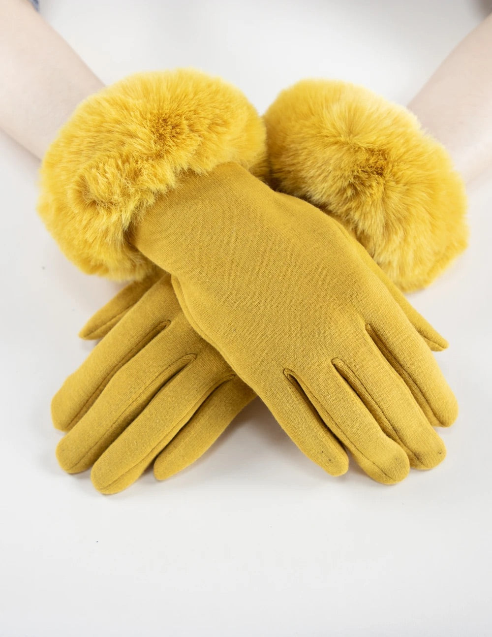 Faux Fur Cuff Gloves