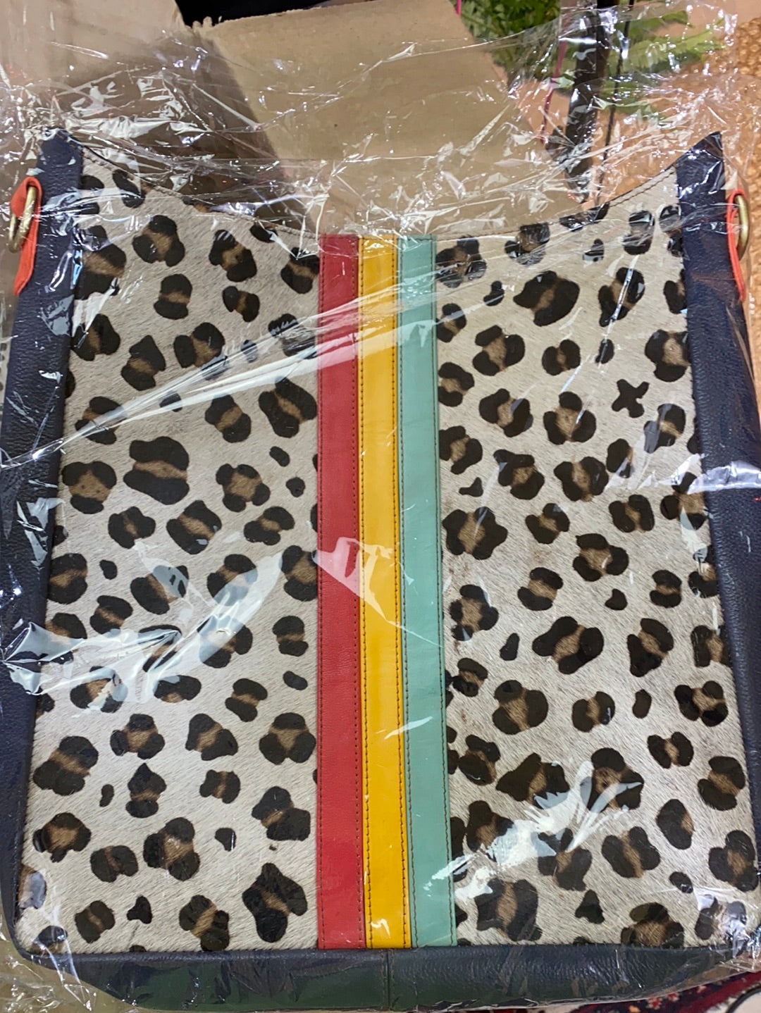 Indie Large Leather and Hair on Hide Crossbody / Carryall