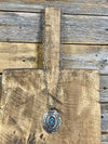 Appenzeller Fashion Link Chain With 6 Stone Concho Pendant
