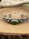 Everly Green Turquoise Sterling Cuff Bracelet