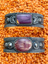 Primrose Oxidized Sterling Purple Spiny Oyster Cuff