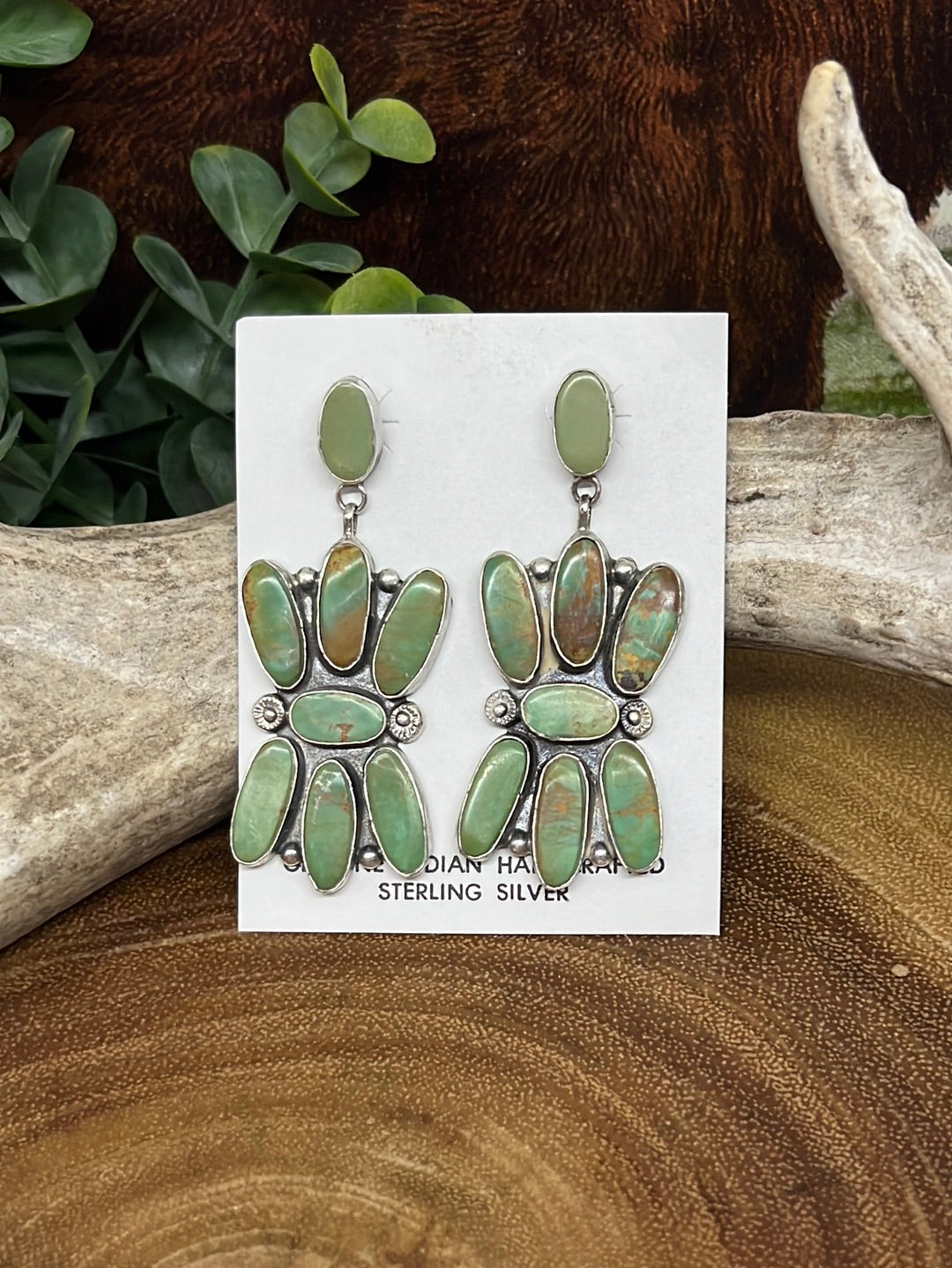 Blake Sterling 8 Stone Earrings - Turquoise