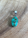 Lucy Sterling Single Stone Pendant - Turquoise