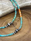 Sage Turquoise and Navajo Pearl Necklaces