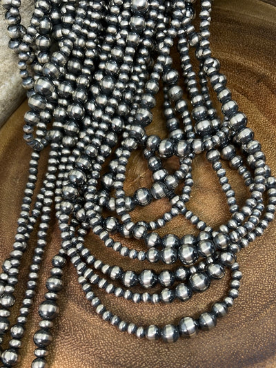 Three Strand Navajo Pearl Necklace – Just Peachy Double Wide Designs