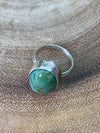 Alvord Sterling Oval Turquoise Ring - Size 6