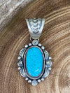 Francesca Sterling Framed Kingman Turquoise Pendant