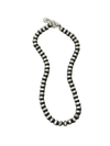 Isac Trading Fashion Necklaces 12mm Fashion Silver Pearl Necklace - 24"