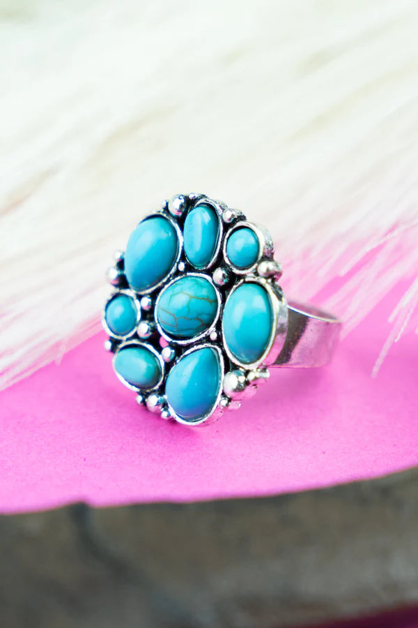 Missoula Fashion Cluster Cuff Ring