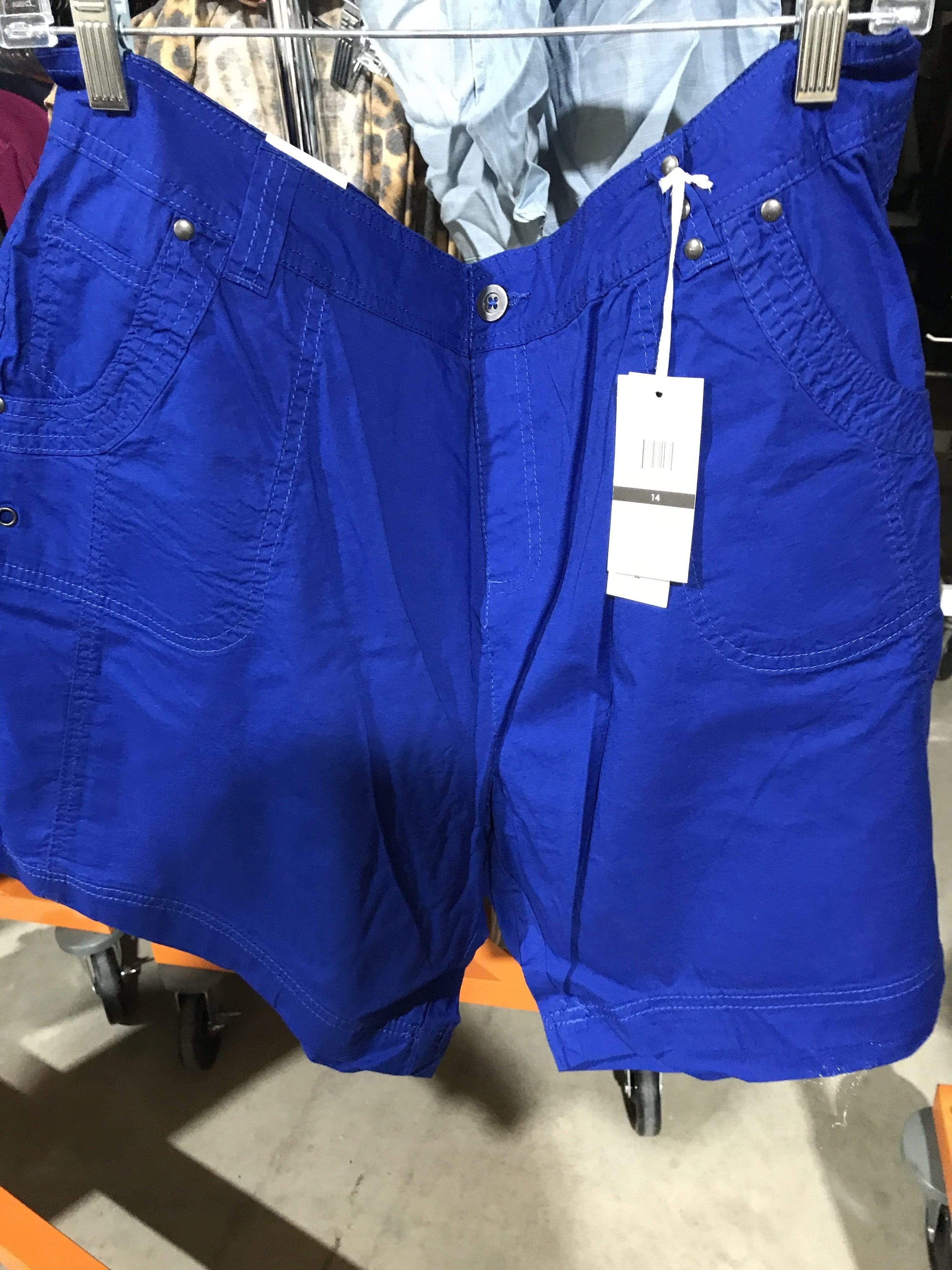 K & C Clothing Shorts DA2138 - RO6 -Royal Blue Maddy Shorts
