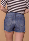 Kut from the Kloth Shorts Denim Medium Wash Frayed Edge Shorts - Gidget