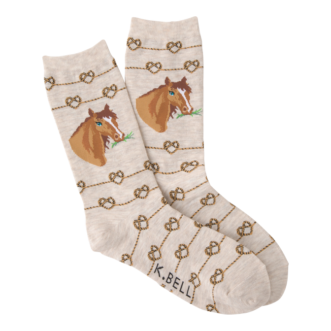Horse Love Knot Socks