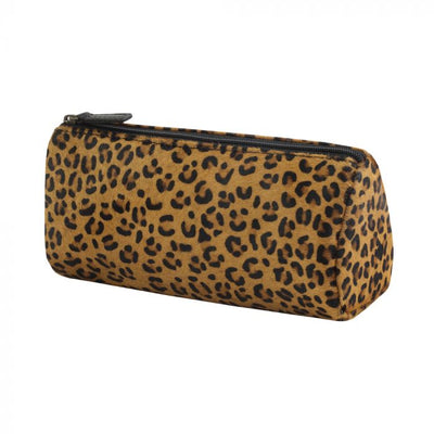 Leather & Hair On Pouch - Leopard