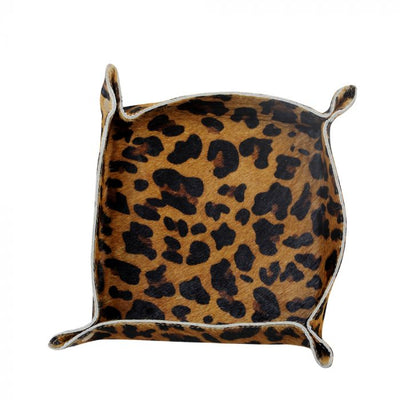 Hair On Square Tray - Just Imagine Leopard