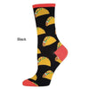 Taco Women’s Socks - Black & Teal