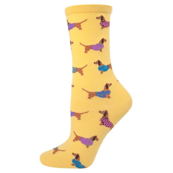 Haute Dog Women’s Socks - Mimosa Yellow