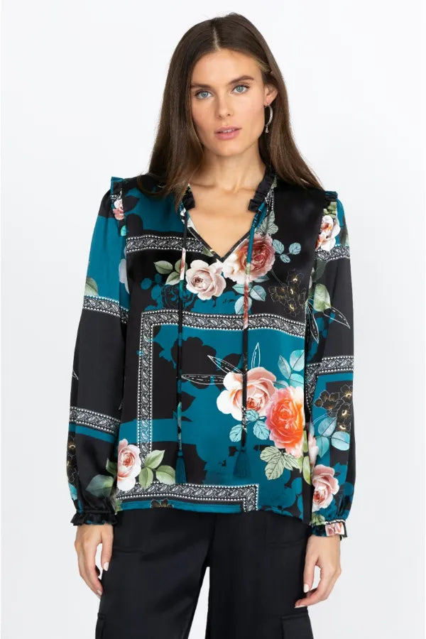 Rosabel Ruffle Relaxed Blouse